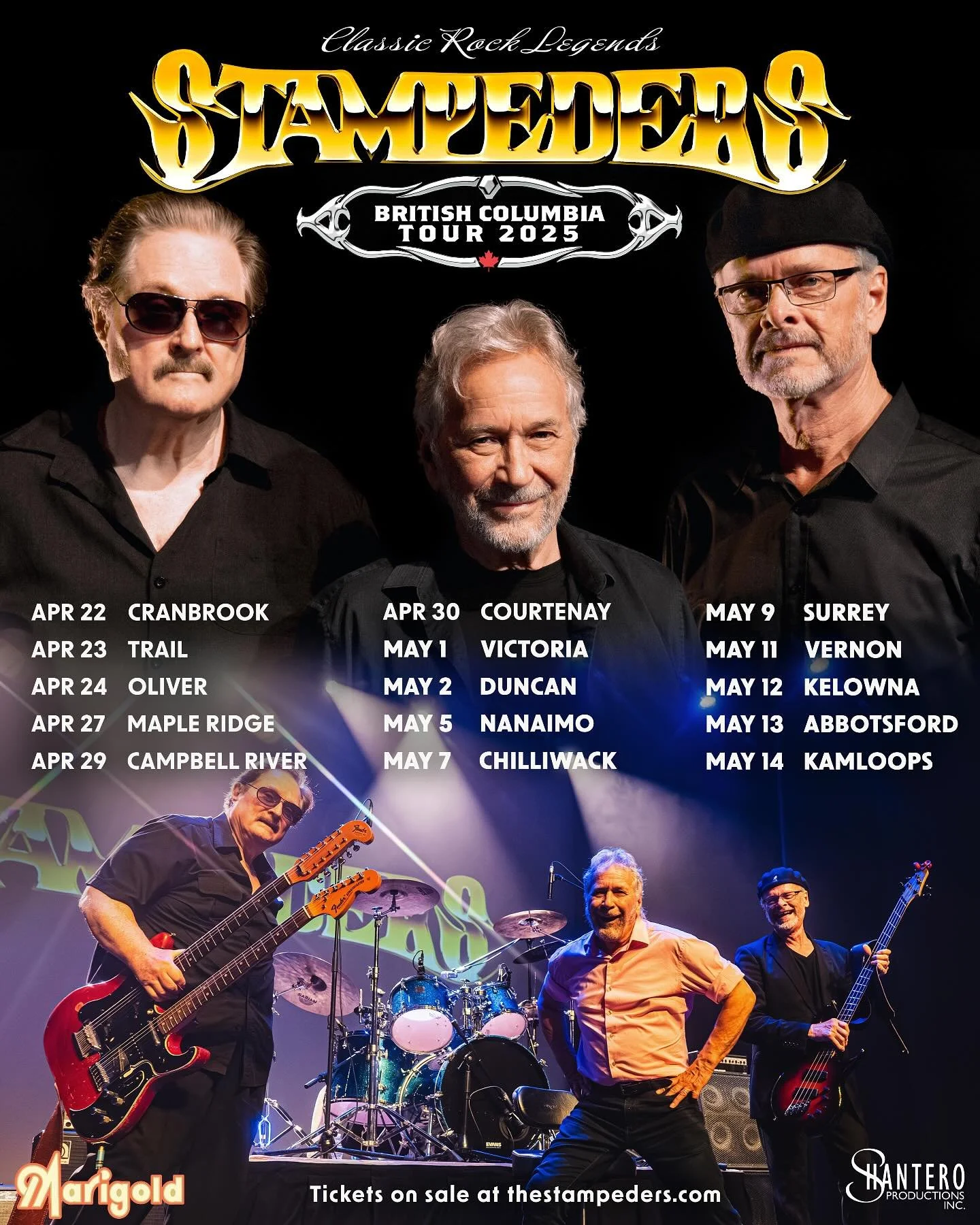 Just over TWO WEEKS until we hit the road for our B.C. Tour! 🏔️ From Cranbrook to Kamloops &mdash; we&rsquo;re bringing the rock across the province! 🎸  Seats are going fast &mdash; have you got yours yet? 

🔗 Ticket link in bio

📍 Catch us in: A