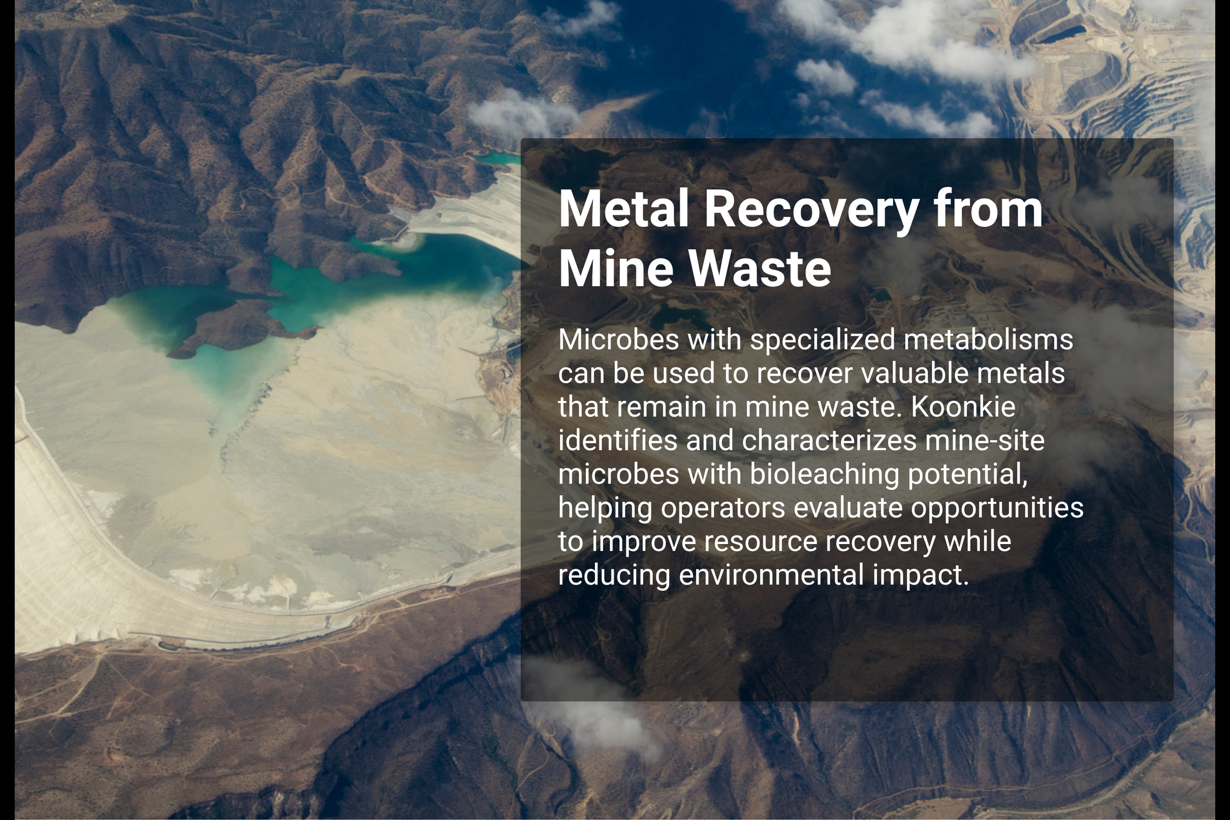 Metal Recovery from Mine Waste