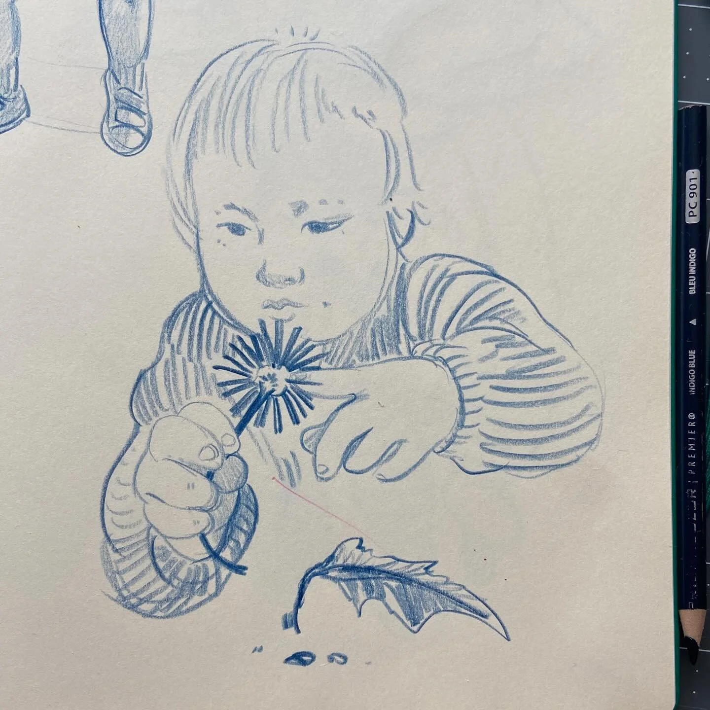 Sketching from photos I&rsquo;ve taken of my daughter 💞 I haven&rsquo;t challenged myself to draw her from life since she was a sleepy newborn. I like this process of looking through all the snaps of frozen time and uncovering some sweet inspo ~