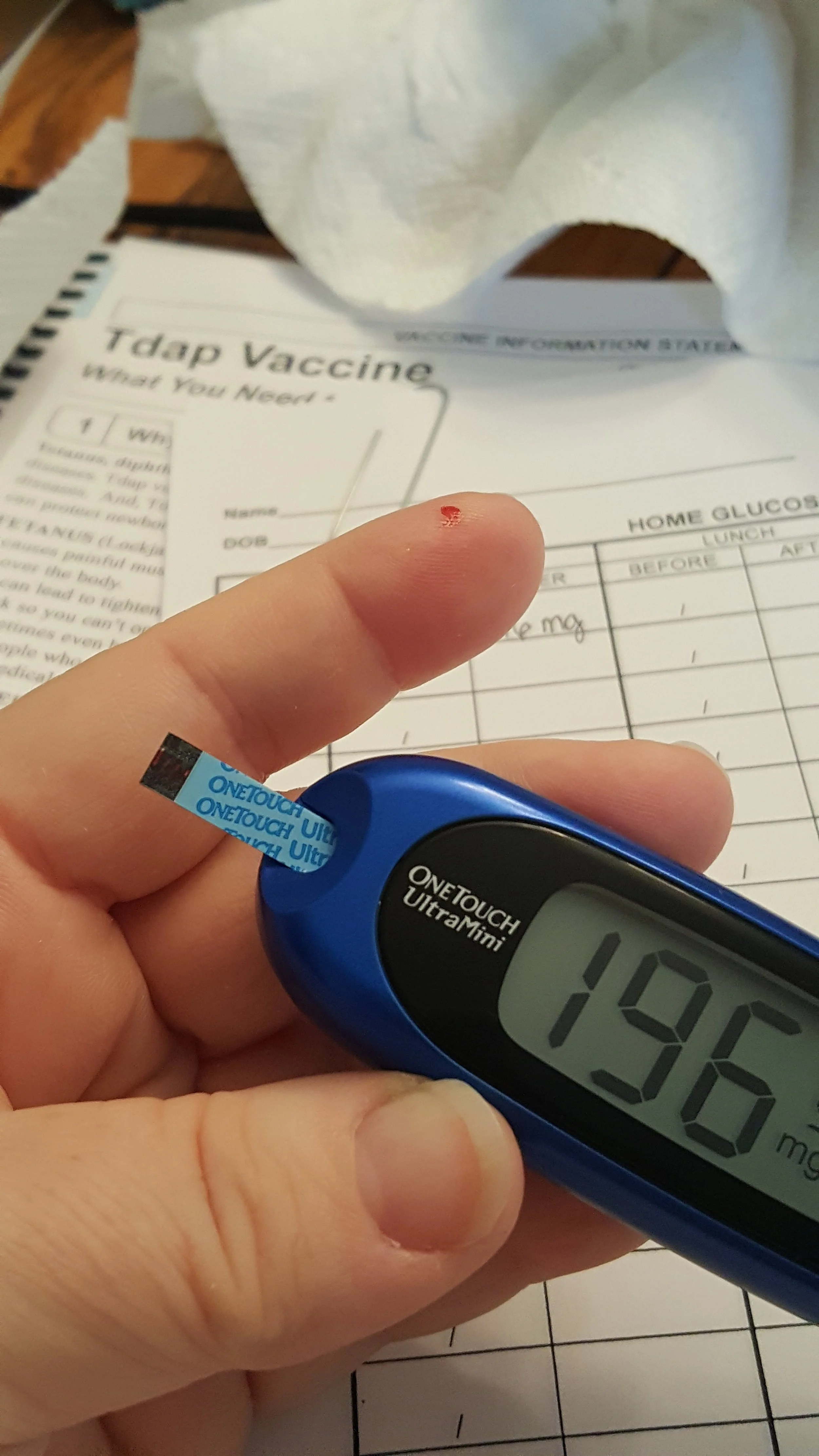 This reading was taken in the beginning. I am now seeing glucose levels that are right in the range of where they need to be.