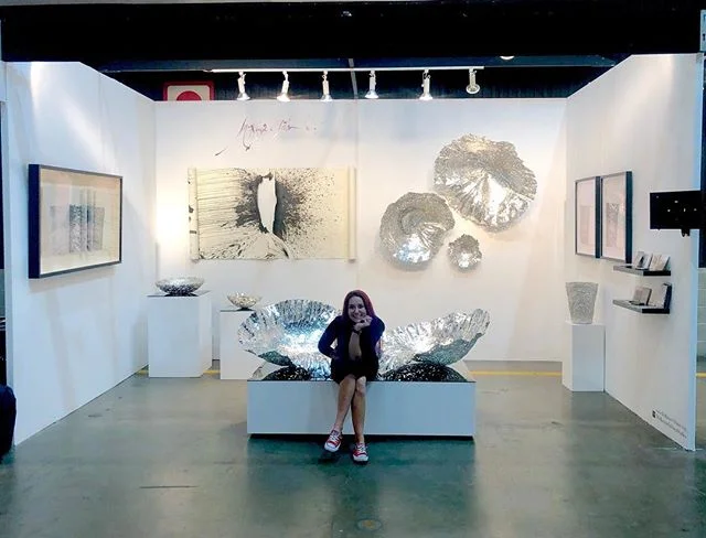 The Opening Night at the #LAartShow2019 was a packed house success! Today begins the rest of the show open to Public. Come see me &amp; my work at Booth #906. .
Stay tuned to follow the progress of the Show!!
.
.
.
.
.
#laartshow @LAartShow @DesignIs