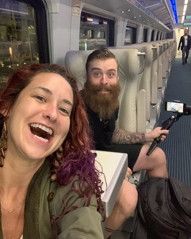 We&rsquo;re on the new #brightline train, headed to Miami for the day!! We&rsquo;ll be following-up with galleries met at our recent LA &amp; Palm Beach shows, doing a little photography, &amp; taking in all the amazing art and design that Miami has 