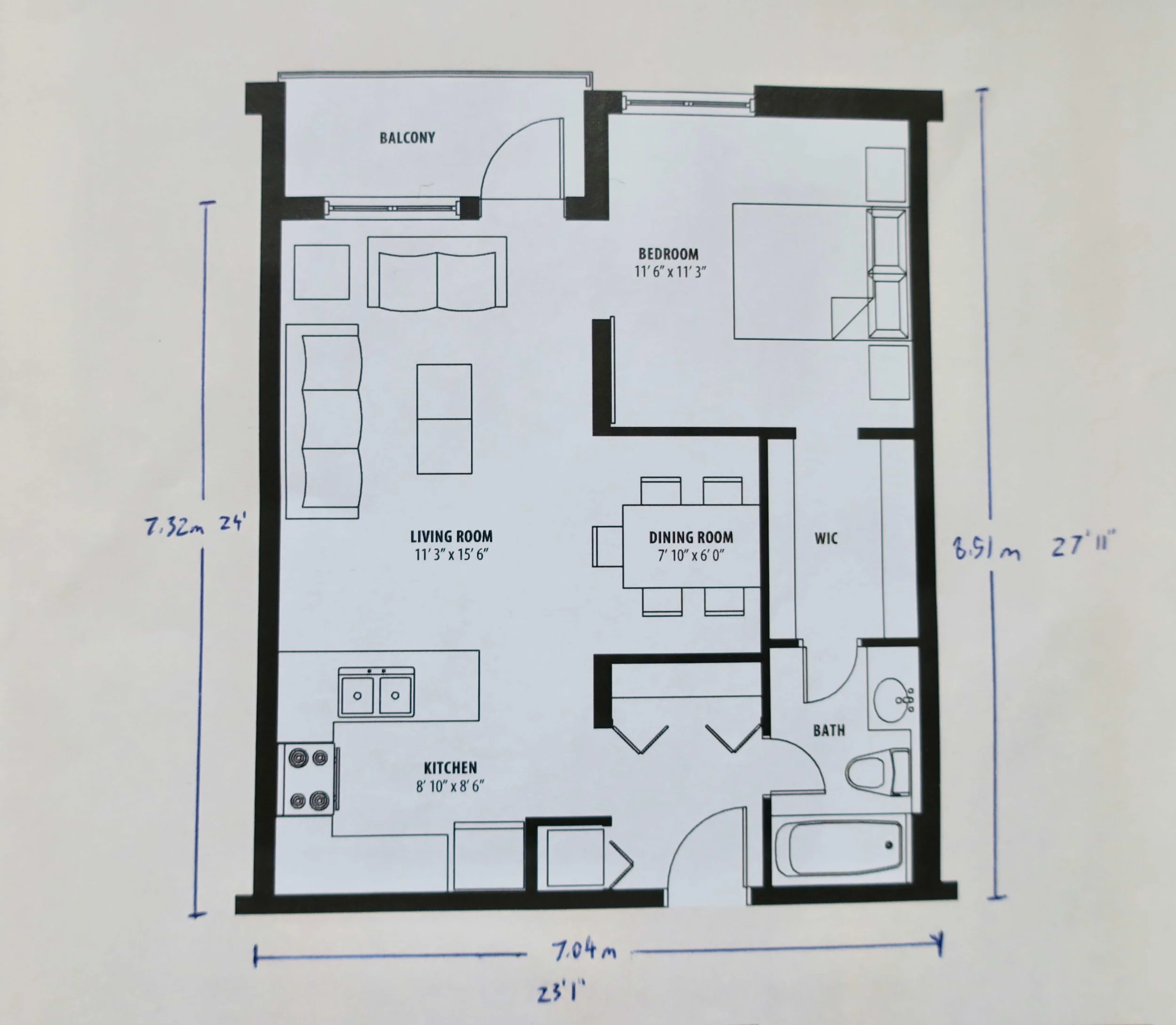 夫と2人暮らし。我が家の１LDKマンション(約６０平米)の間取り図を初公開。