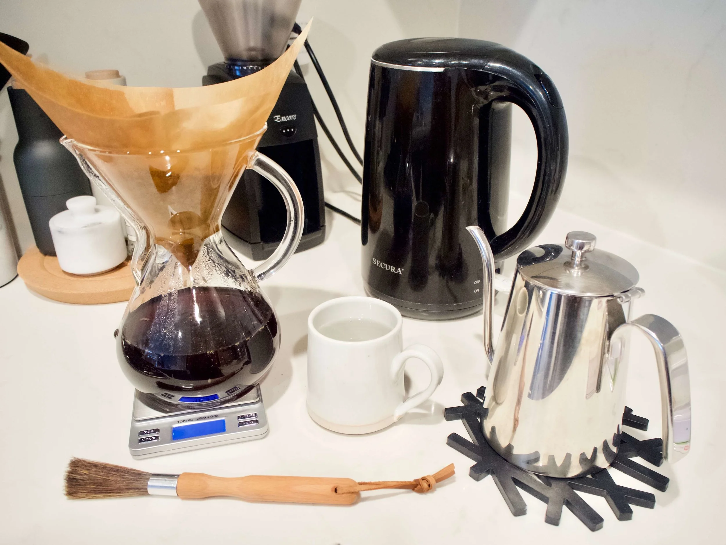 ケメックスで美味しいコーヒーを楽しむ時間はやっぱり幸せ。