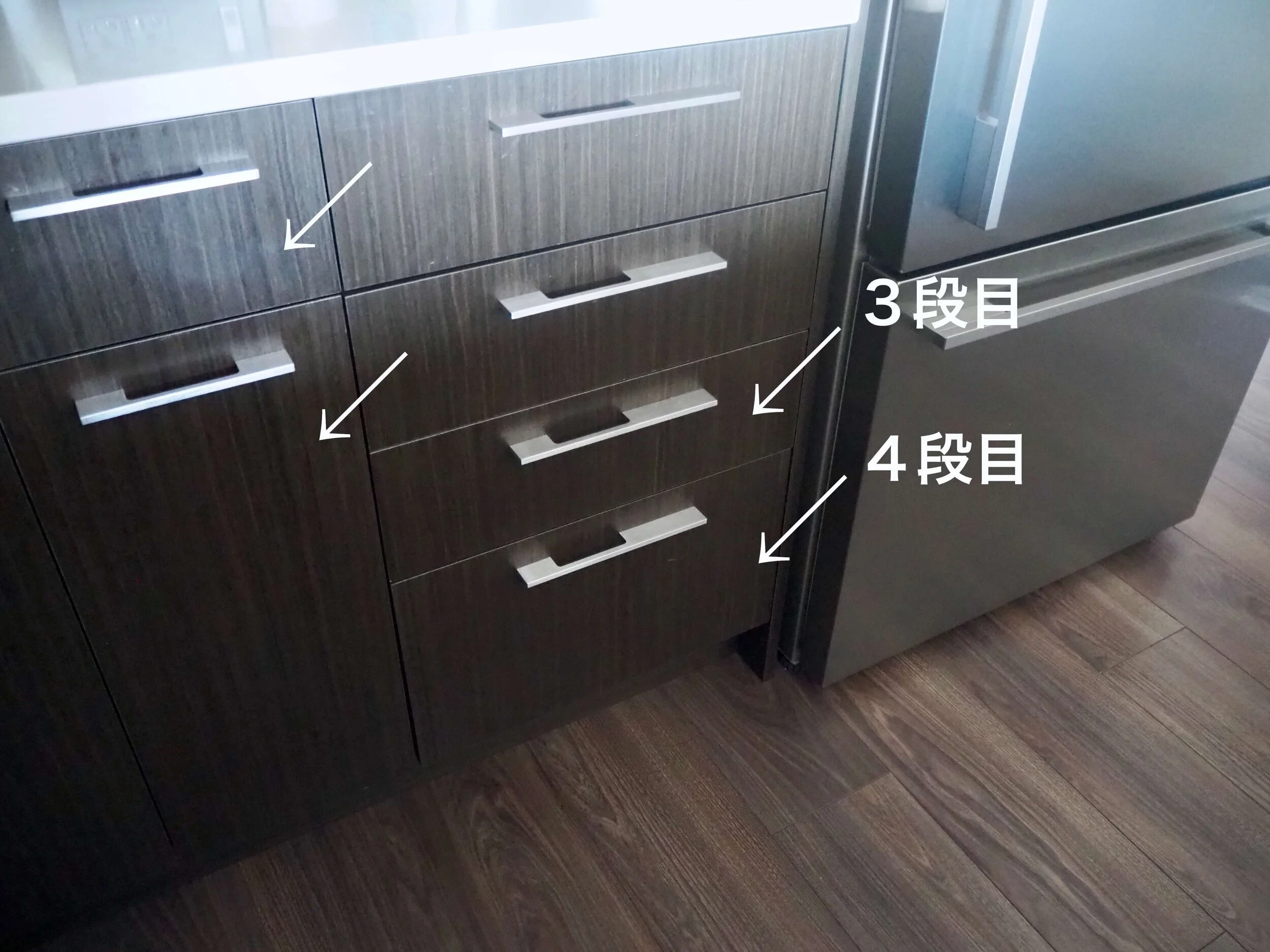 【新居のキッチン引き出し収納公開】Part2 　かなり使えるシンプルな100均キッチン用品