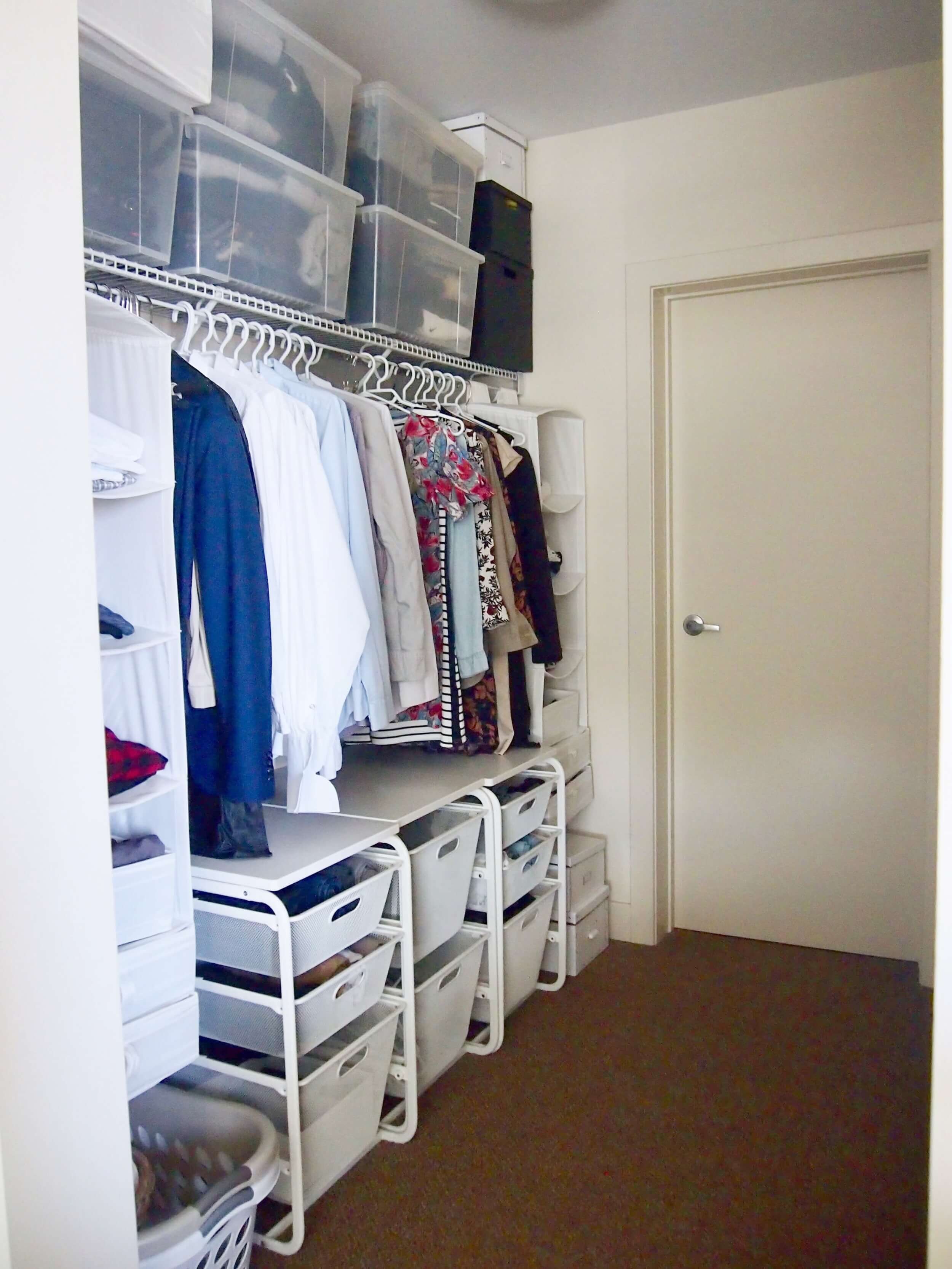 23枚の服を断捨離でウォークインクローゼット衣替え完了＆寝具を春夏仕様へ