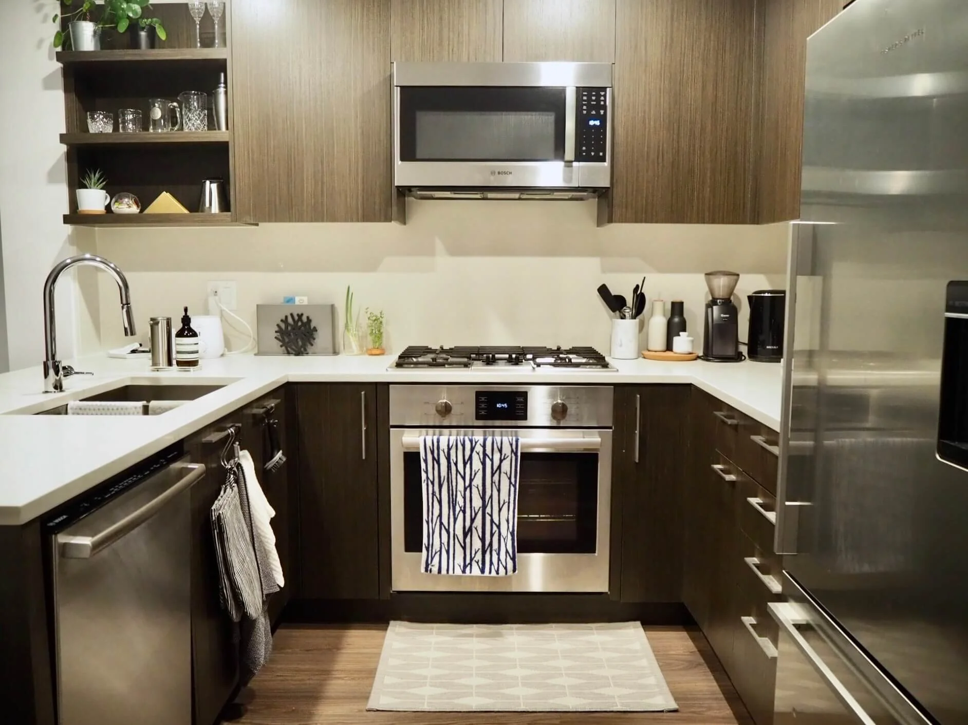 【キッチン全貌】突然片付けやる気スイッチが入った夜/朝 楽天SSでぽち。