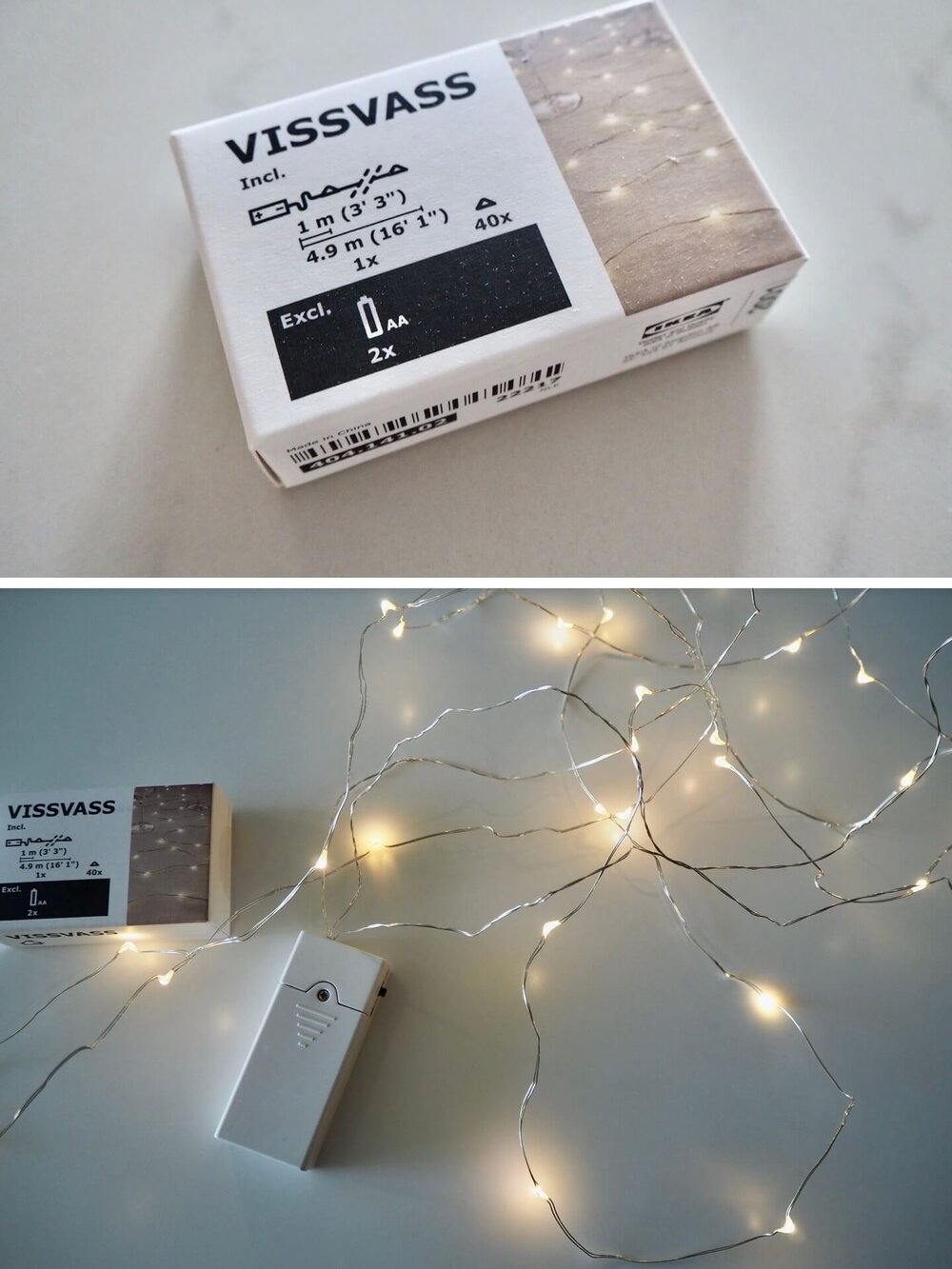 IKEAのタイマー内蔵LEDライトが便利。ツリーも出して部屋中クリスマス気分のわが家。 — りすと私と暮らし。
