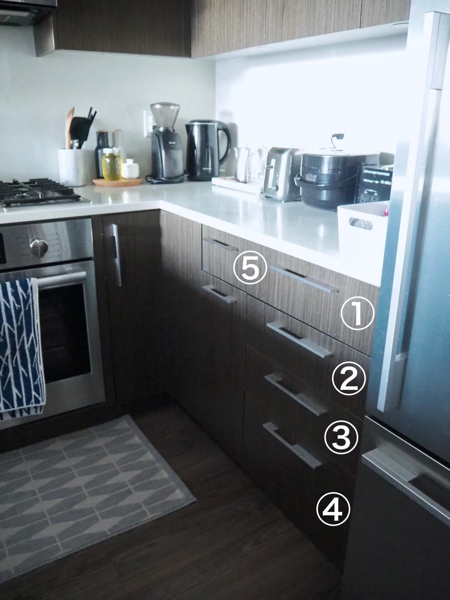 スッキリ に憧れて無駄使いした場所を活かす キッチン収納見直し りすと私と暮らし