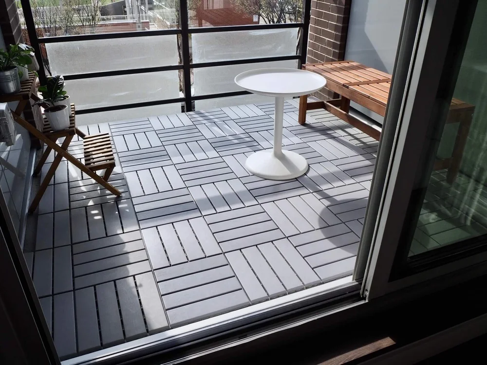 バルコニー大改造で良かった点は４つ Ikeaで作った第2のリビングルームに石を敷く りすと私と暮らし