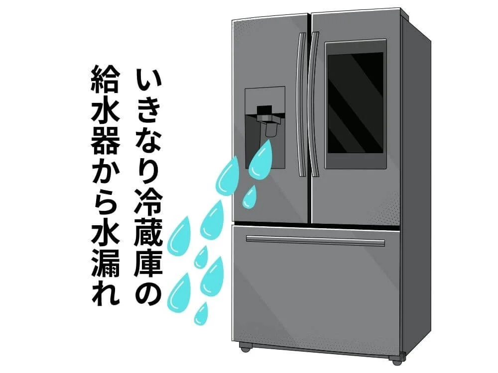 急に冷蔵庫から水漏れ！で始まった冷蔵庫下や周りのそうじ。