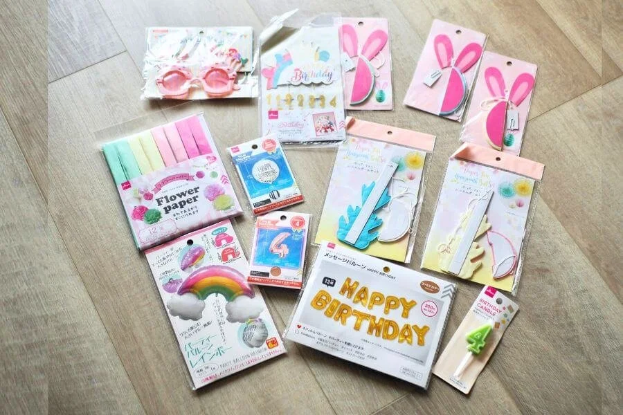 ダイソーセリアのパーティグッズが可愛い!娘の誕生日 飾りつけスタート
