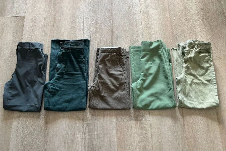 衣替え。グリーンのパンツが5枚もあった！キープ？手放す？の基準とコツ