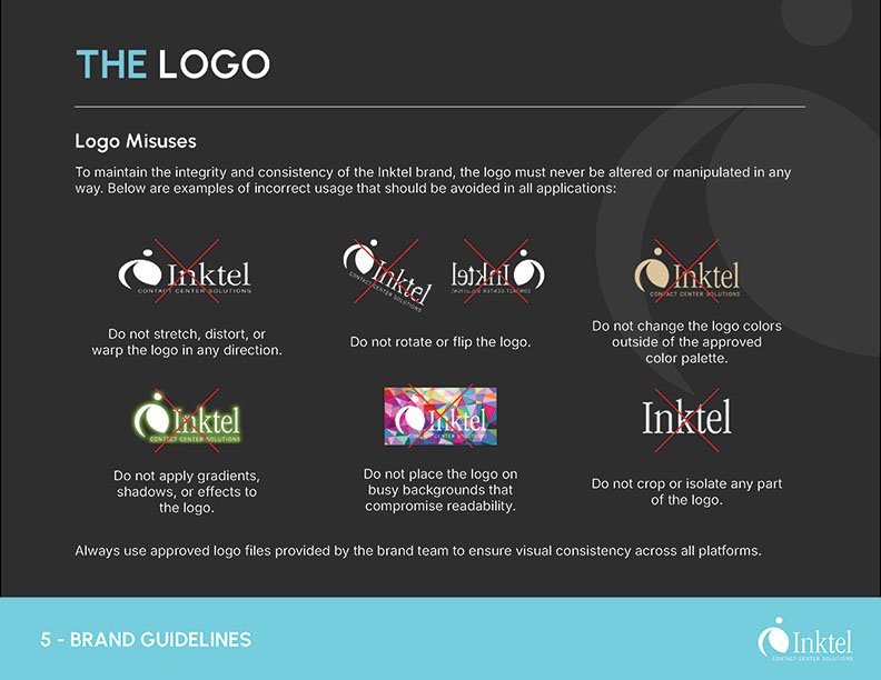 Francisco Anduiza, Jr., Inktel Brand Guidelines