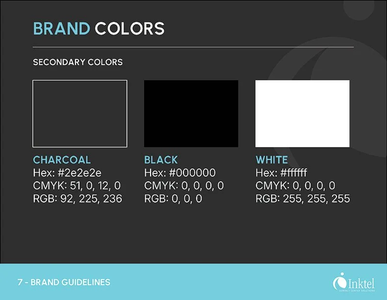 Francisco Anduiza, Jr., Inktel Brand Guidelines