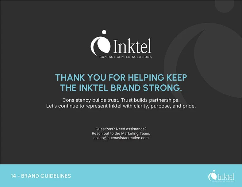 Francisco Anduiza, Jr., Inktel Brand Guidelines