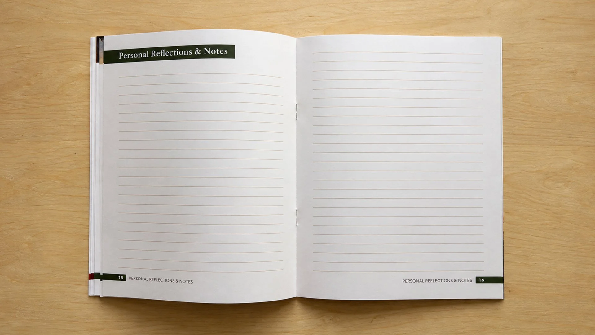 Personal Reflections and Notes pages from the Emmaus Retreat songbook designed by Francisco Anduiza, Jr., with structured space for retreatants to write and reflect.
