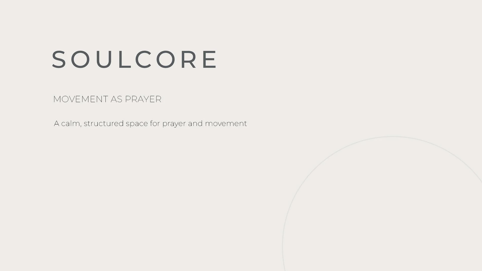 SoulCore identity system design with minimal typography by Francisco Anduiza Jr, Senior Graphic Designer