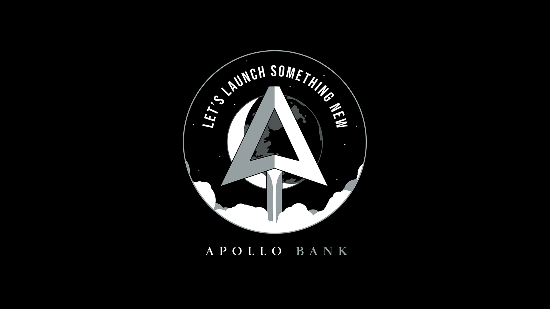 Francisco Anduiza, Jr., Senior Graphic Designer, Apollo Bank Let’s Launch Something New campaign logo and flagship mark design