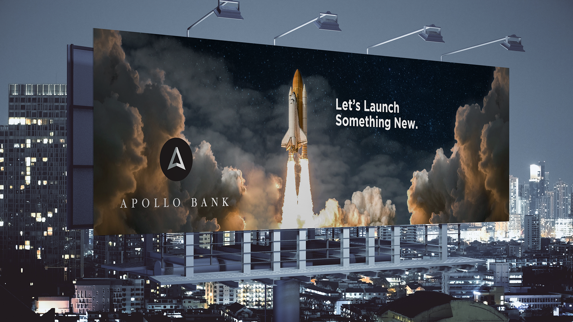 Francisco Anduiza, Jr., Senior Graphic Designer, Apollo Bank recruitment campaign billboard concept design