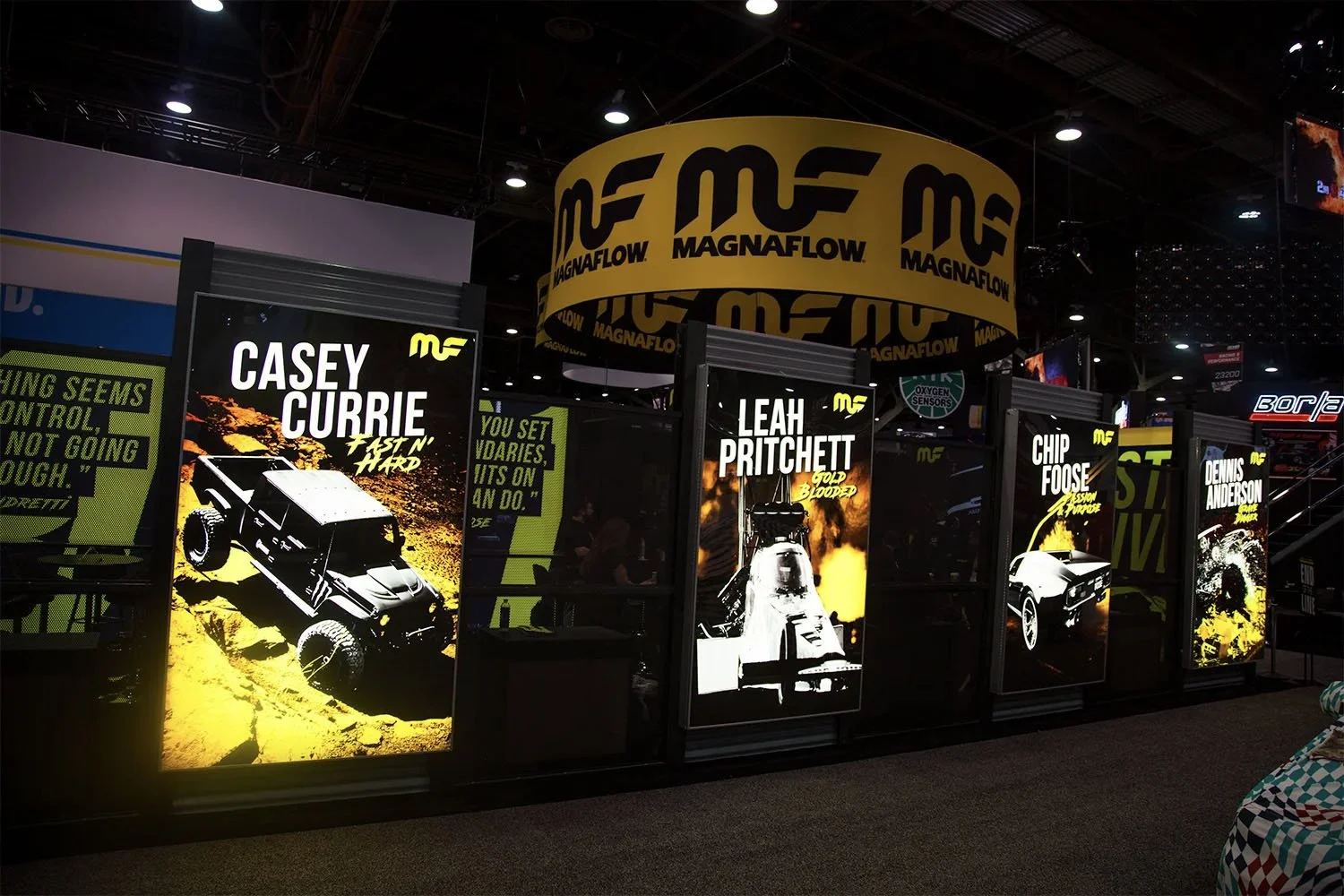 Francisco Anduiza, Jr., Senior Graphic Designer, MagnaFlow SEMA trade show booth full exhibit design
