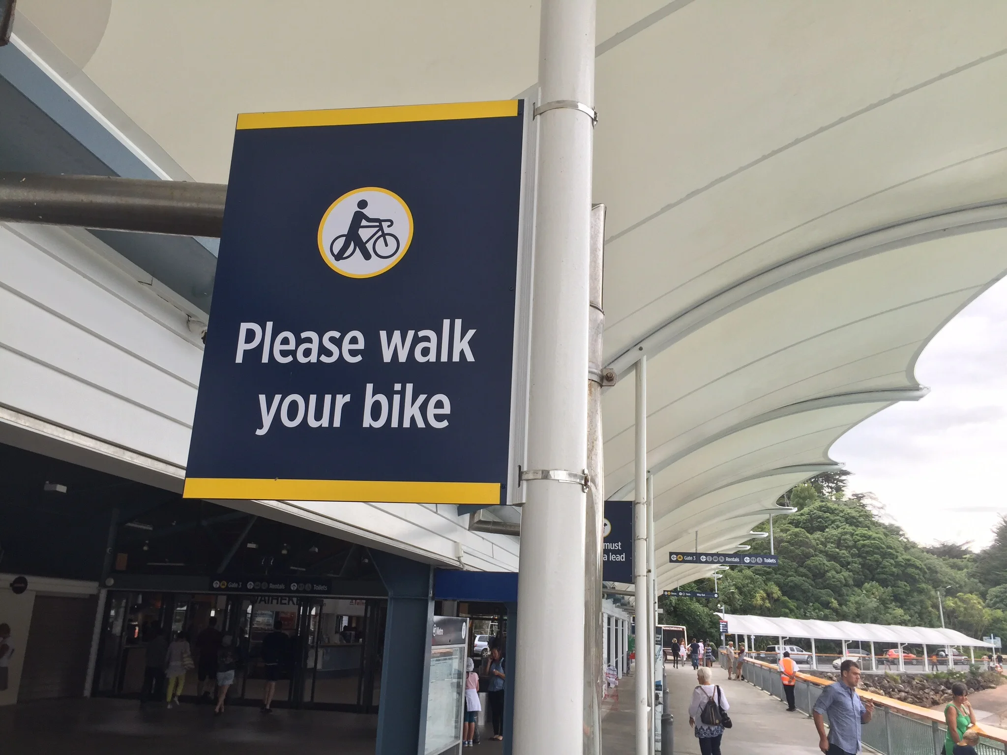 I've heard of dog walking, cat walking, even goat walking but bike walking???