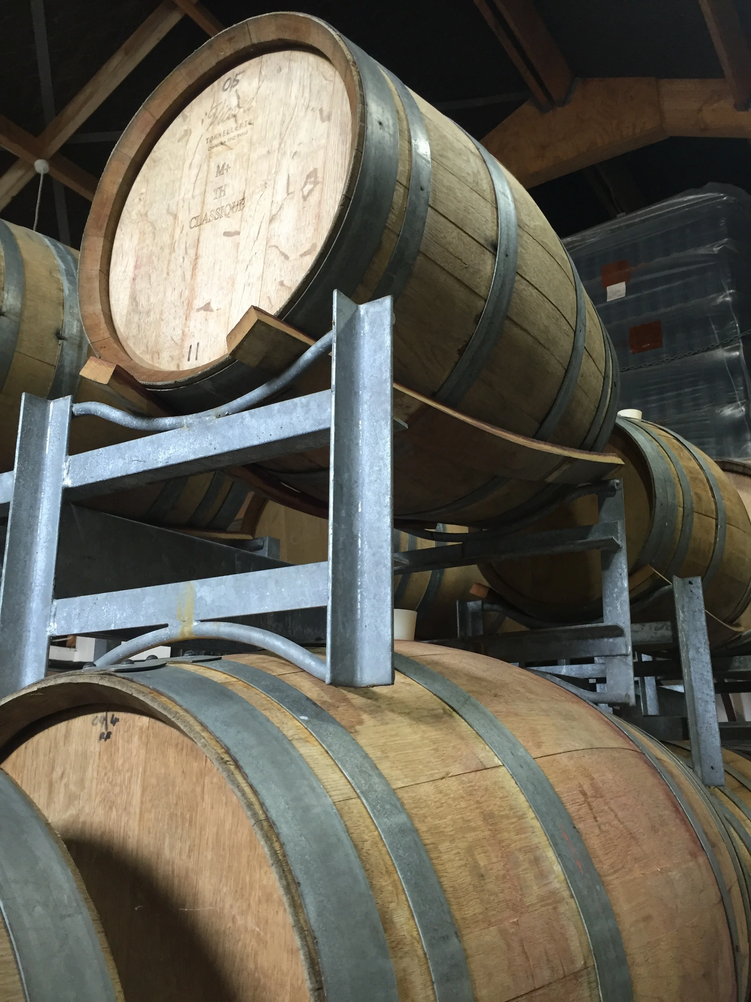 Currently empty but all this will change in a few weeks when the winemaker starts his process accompanied by his jazz music.