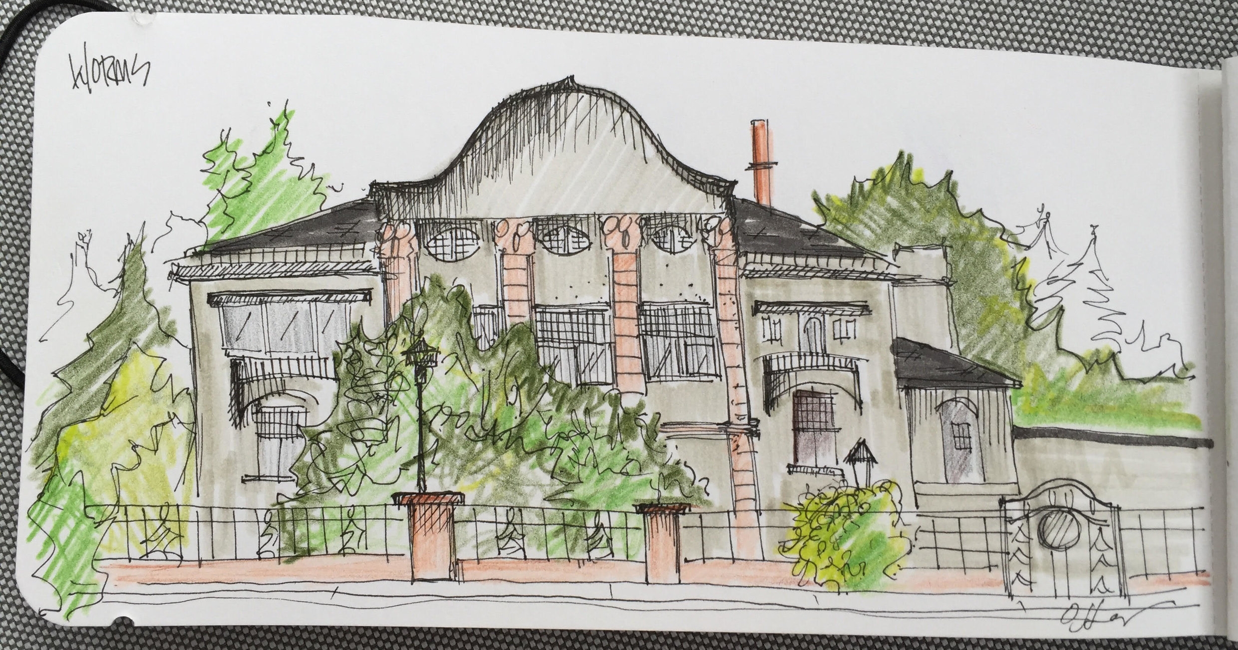 . . . a villa in Worms . . .
