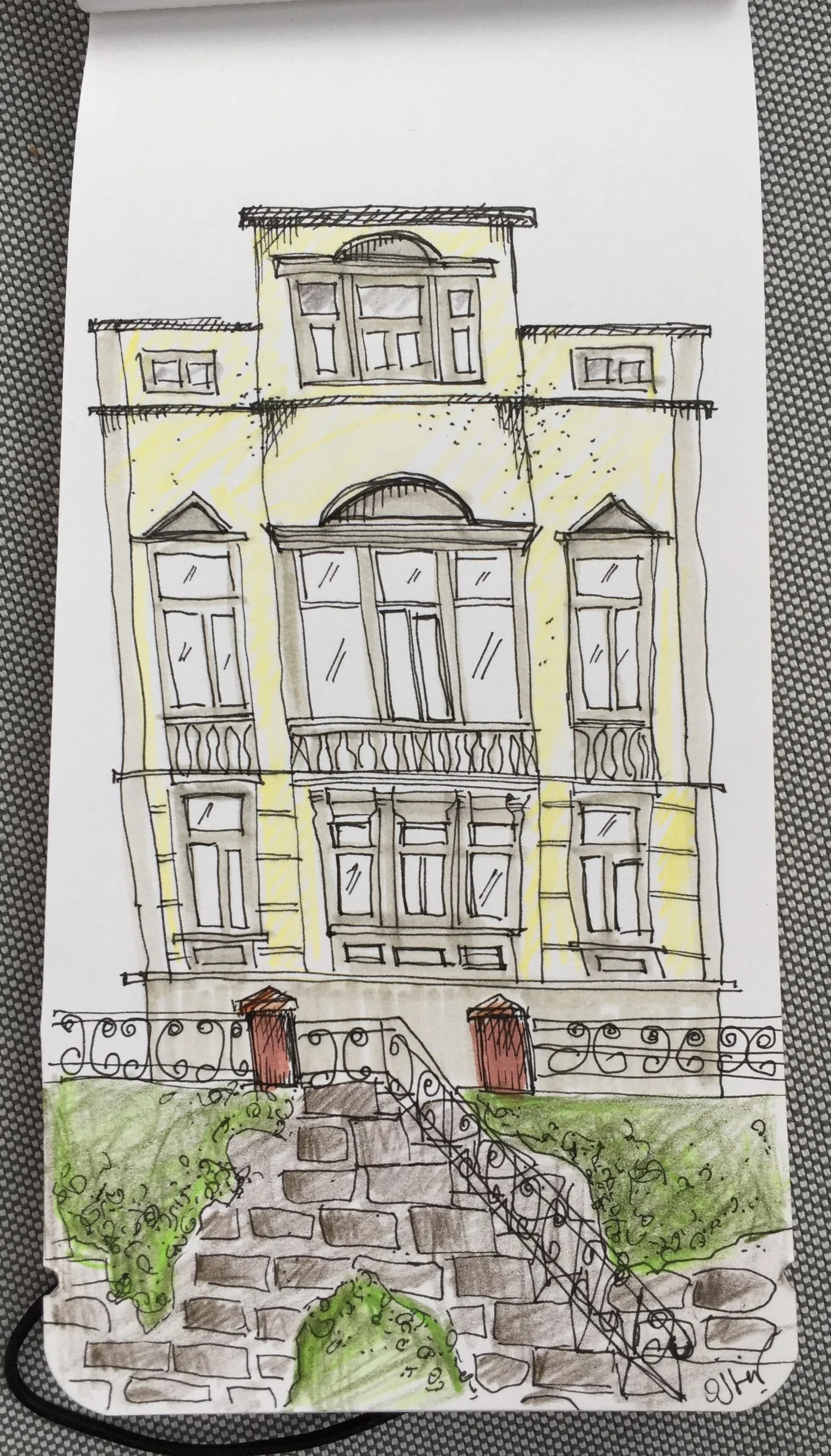. . . sketched from an image after a coffee break in Giessen, Germany . . .