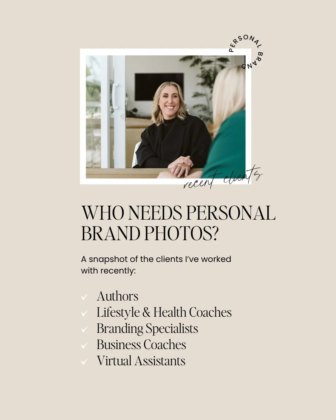 Unsure whether I work with people like you? Here's the litmus test:⁠
⁠
Are you:⁠
A) An established business founder who cares deeply about the people you serve, and wishes that passion showed in your photos?⁠
⁠
B) An excited rookie who's just launchi