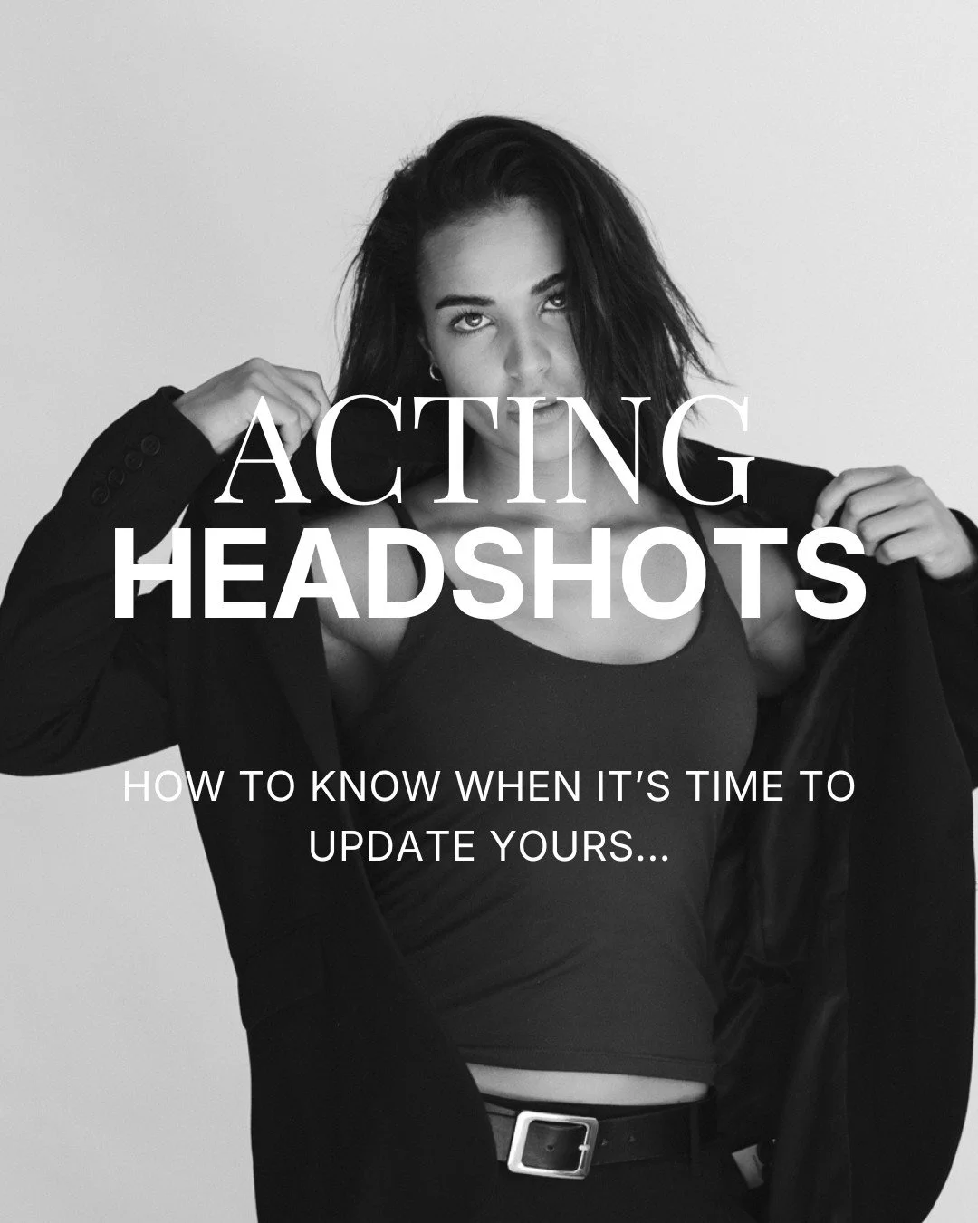 How to know if it's time to update your actor's casting headshots:⁠
⁠
1. How you look has changed. This might be a very different hair cut or facial hair. Maybe you've experienced a dramatic change in weight or in body type if you're working out a lo