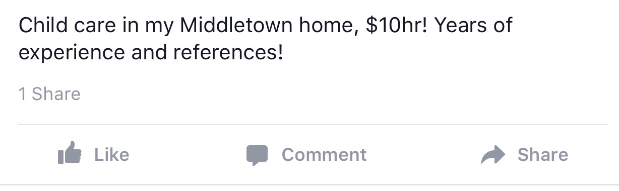 Give birth to your newborn is my Middletown home, $10hr! Years of babies and proud parents served right in my shabby chic foyer