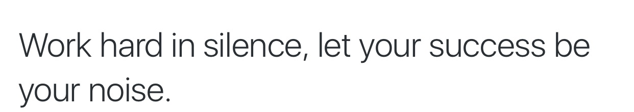 Make a baby in silence, let it be your noise ;)