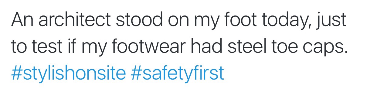 A butcher stabbed at my abdomen today, just to see if I was wearing a bulletproof vest #wenevergooutofstyle #iwasnt