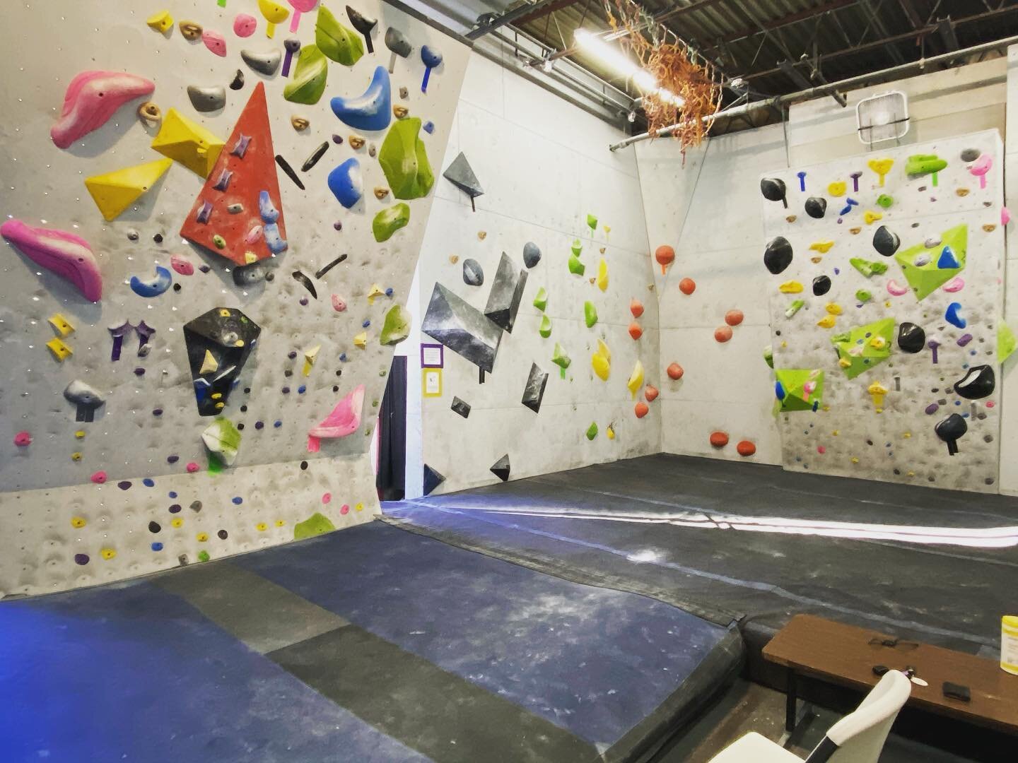 Adios to some of the most thoughtful boulders we&rsquo;ve ever had the privilege of showcasing.  This set was a long-time coming... it was a pleasure to see people trying them. 

A new, very minimal-set will be ready for Tuesday.

#bcclimbinggym