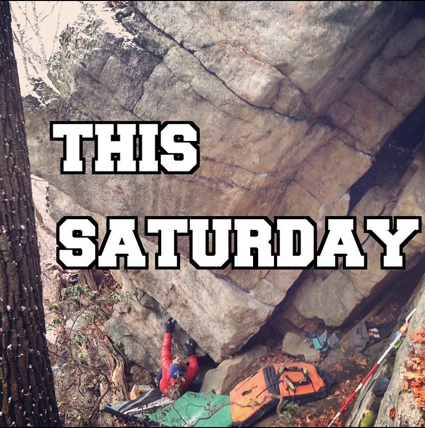 Stop Thru This Saturday for a Session, a Movie 🍿, say Bon Voyage to @abigail.connolly 🇫🇷, other shenanigans 💪 . 

We are psyched to premiere: Opulence: A Gunks Bouldering Experience. A film by @schmidty03. Presented by @children_of_da_gunks

Movi