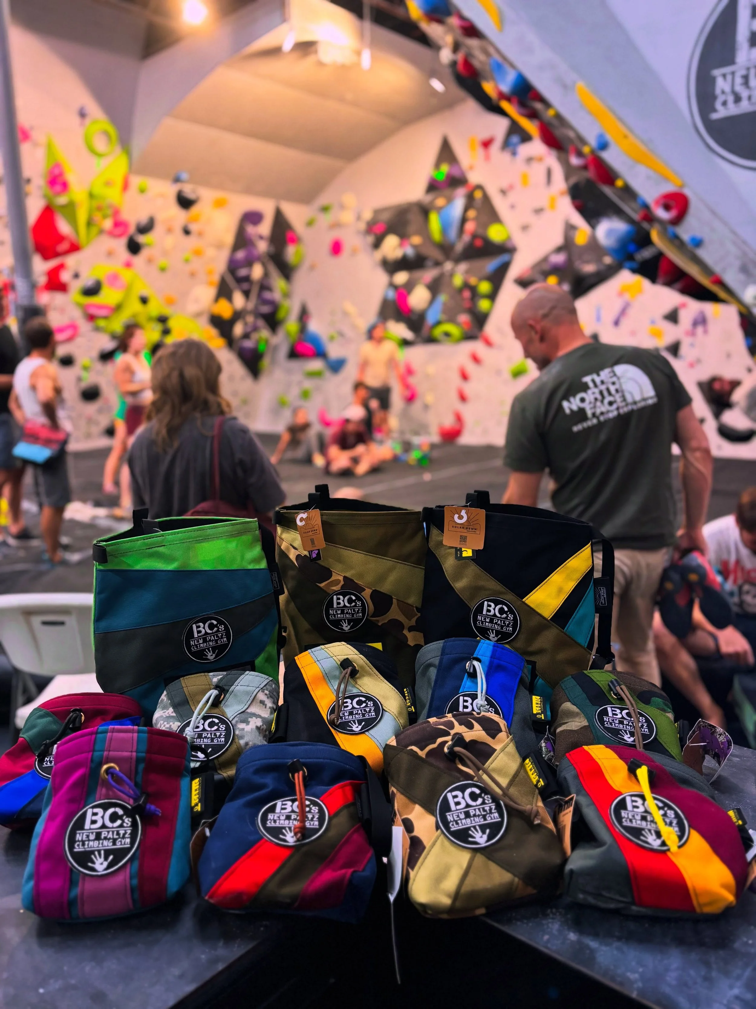 A big batch of co-branded @organicclimbing chalk bags and chalk pots have just landed in the gym. Come get your hands in one.

#bcclimbinggym