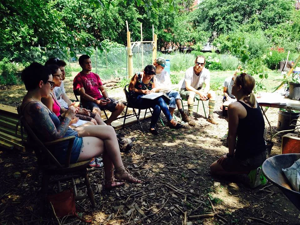 Fruit Tree Guild Workshop at Hidden Harvest Farm in Baltimore.
