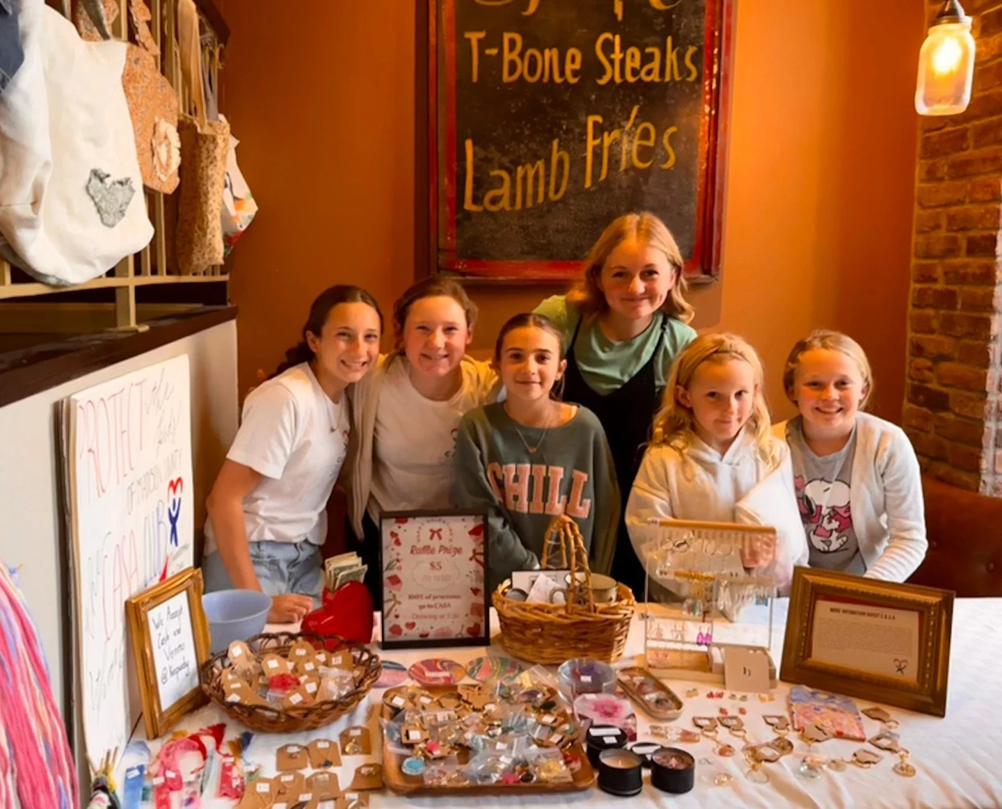 These cuties have been working hard, making items to sell to raise funds for CASA of the Wilderness Trail! 
See you tonight for to our Annual Valentines Bash for a great time and support an even better cause!