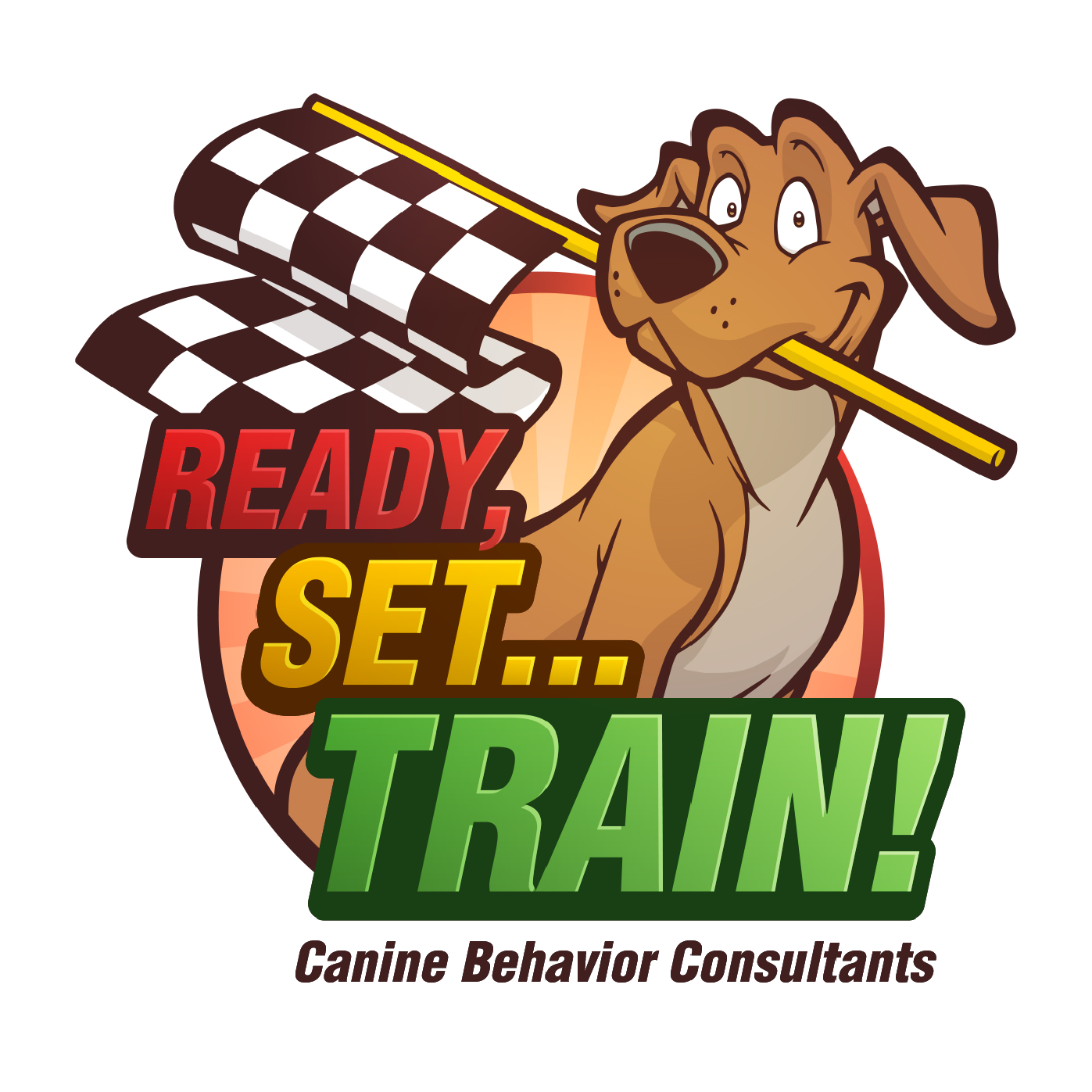  Logo for  Ready, Set... Train! , a northwest Ohio-based dog training and behavior business.   Client:  Ready, Set… Train! 