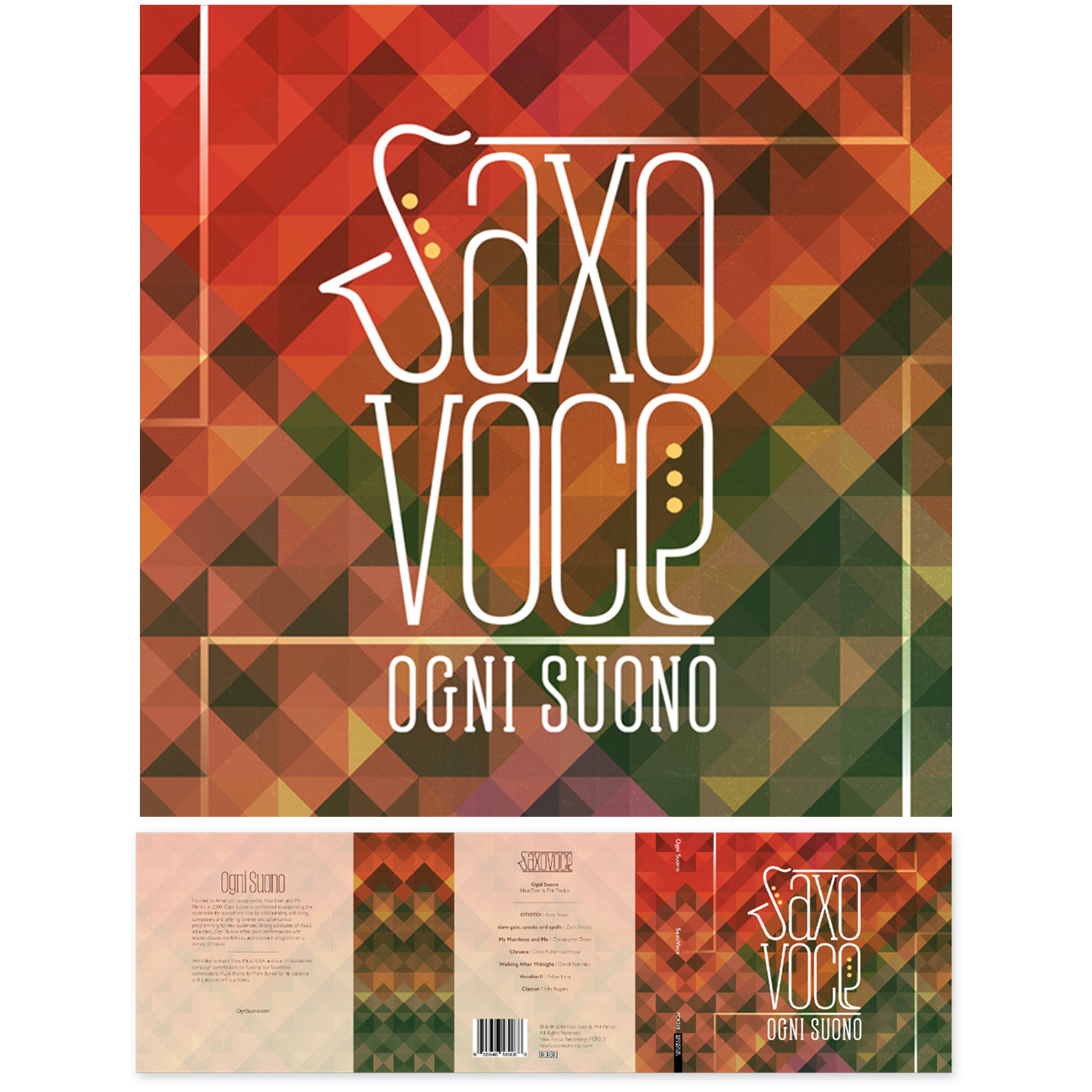 Saxovoce Album Design