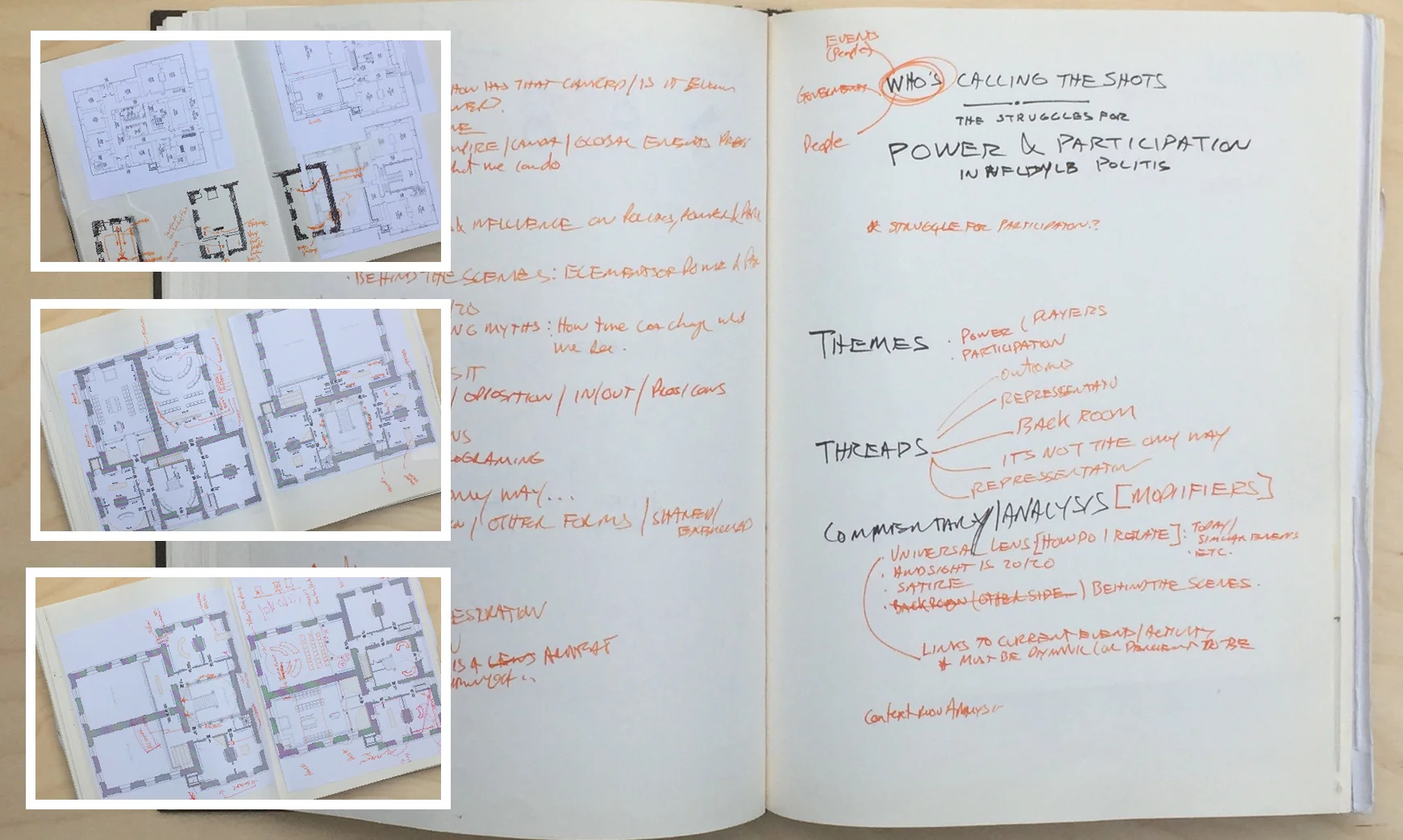 There must be a core concept. From the bid idea come themes, from themes come topics.
