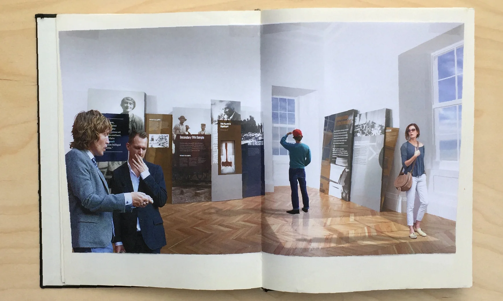 -“Power and participation” influenced everything from the logo, to how the panels interplay with each other.