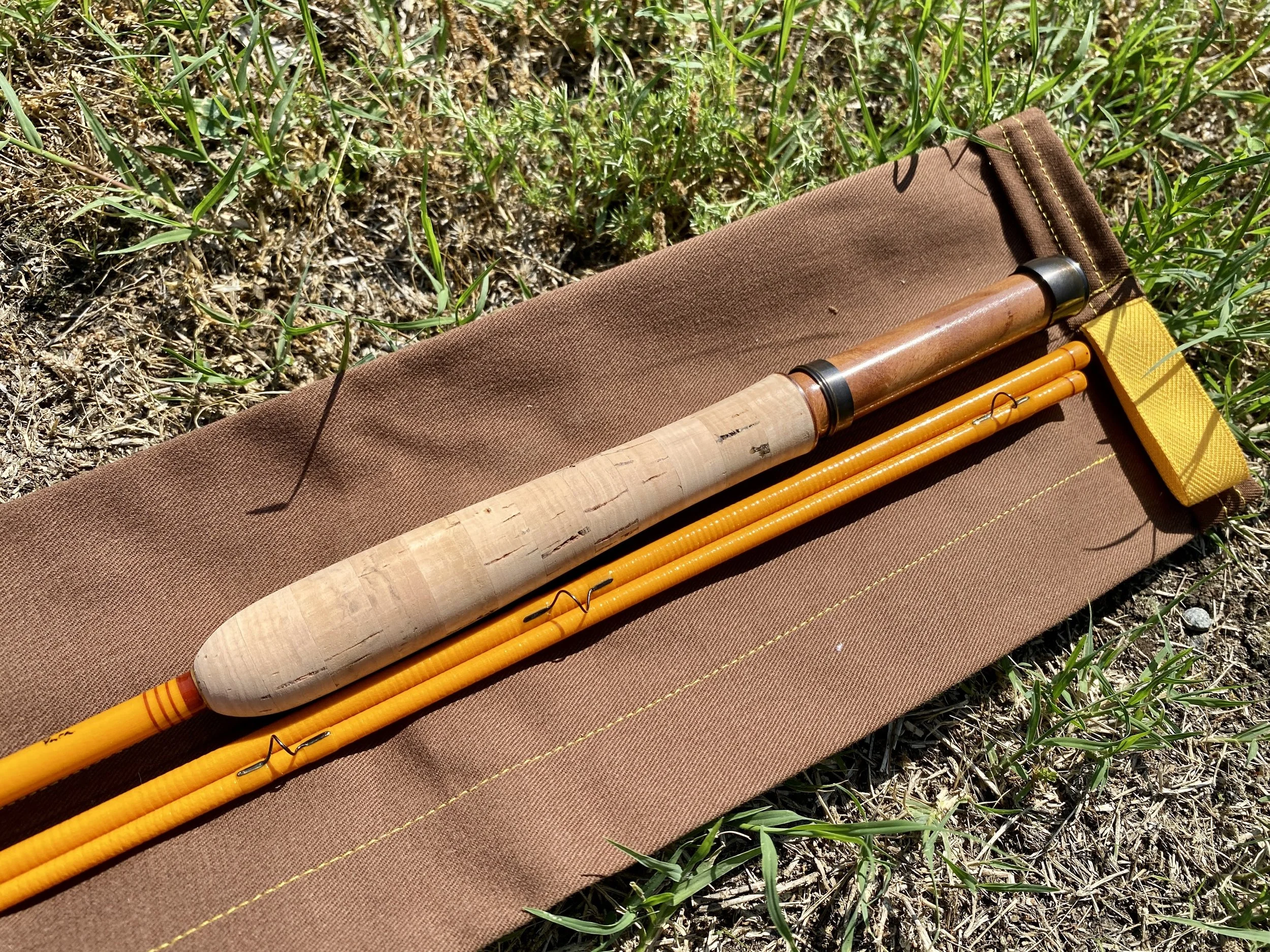 7'9" 3wt 3 piece Parabolic fly rod 3922 Cuban mahogany — C. Barclay