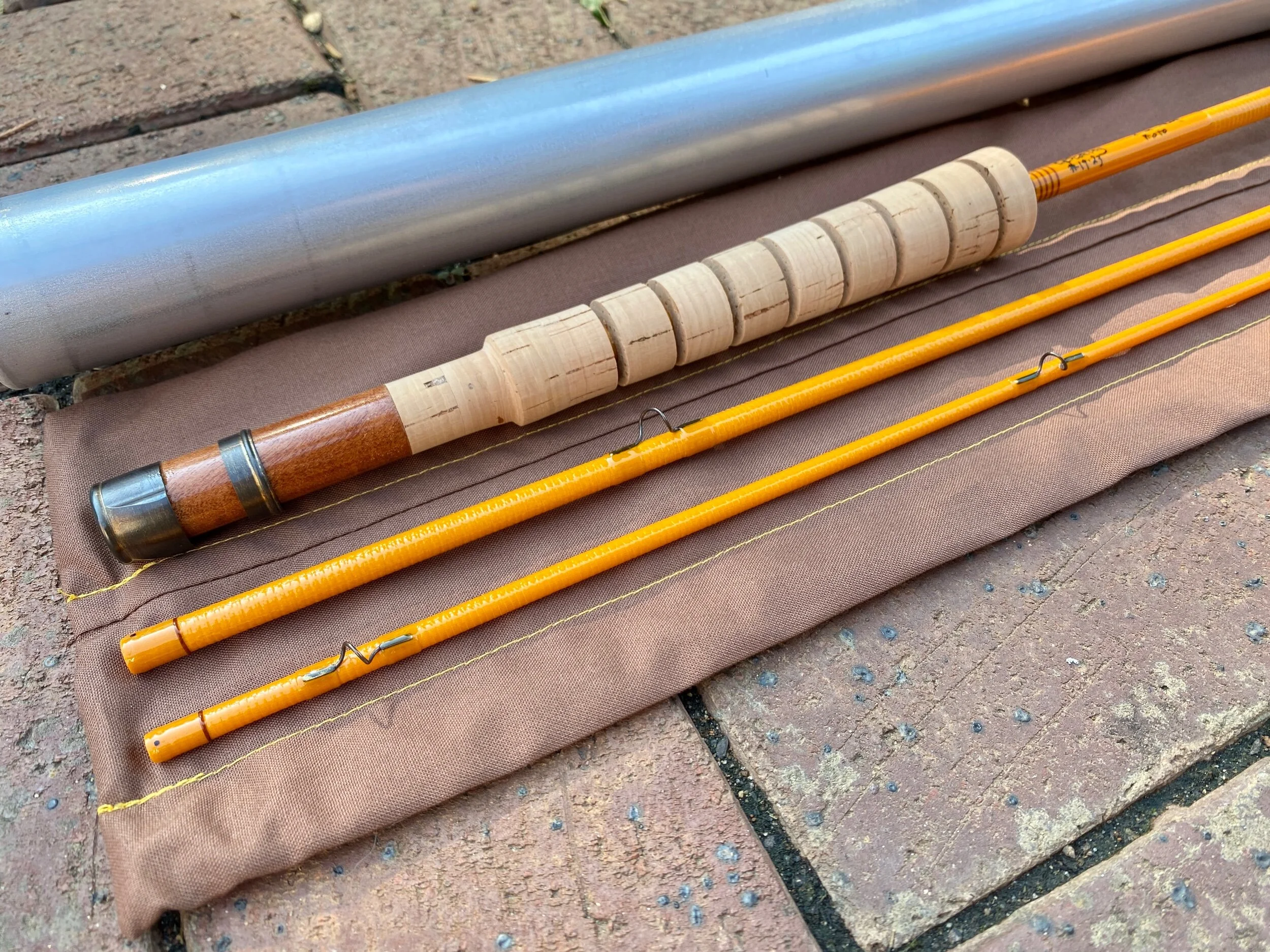 Synthesis 7'2" 4wt prototype #19-23 ventilated grip with Cuban mahogany