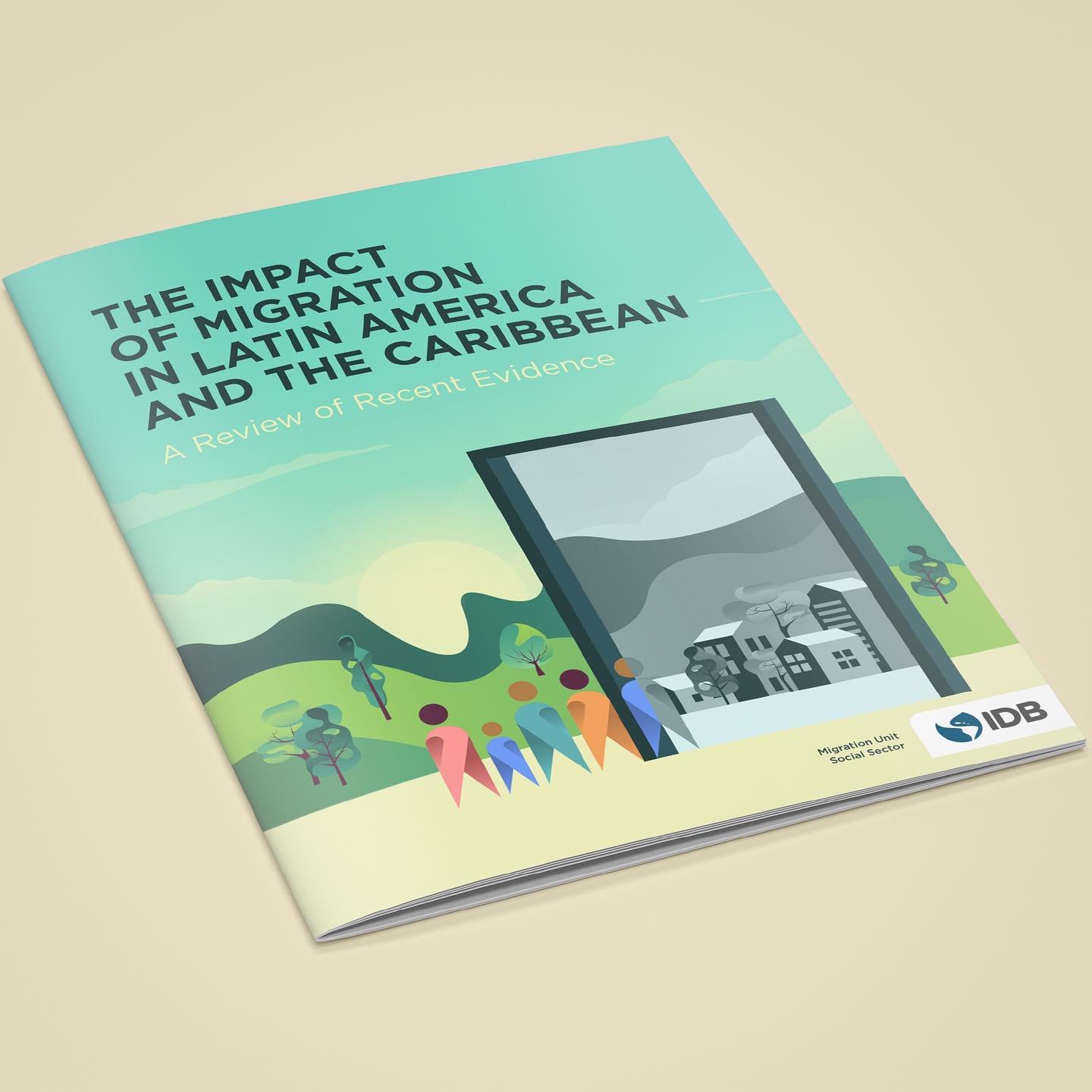 Another recent editorial project with an illustrated cover design specially made for it 🎨🖌I love how the abstract shapes work with the general layout. 

#editorialdesign 
#graphicdesign 
#editorial #ngo #bid #migration