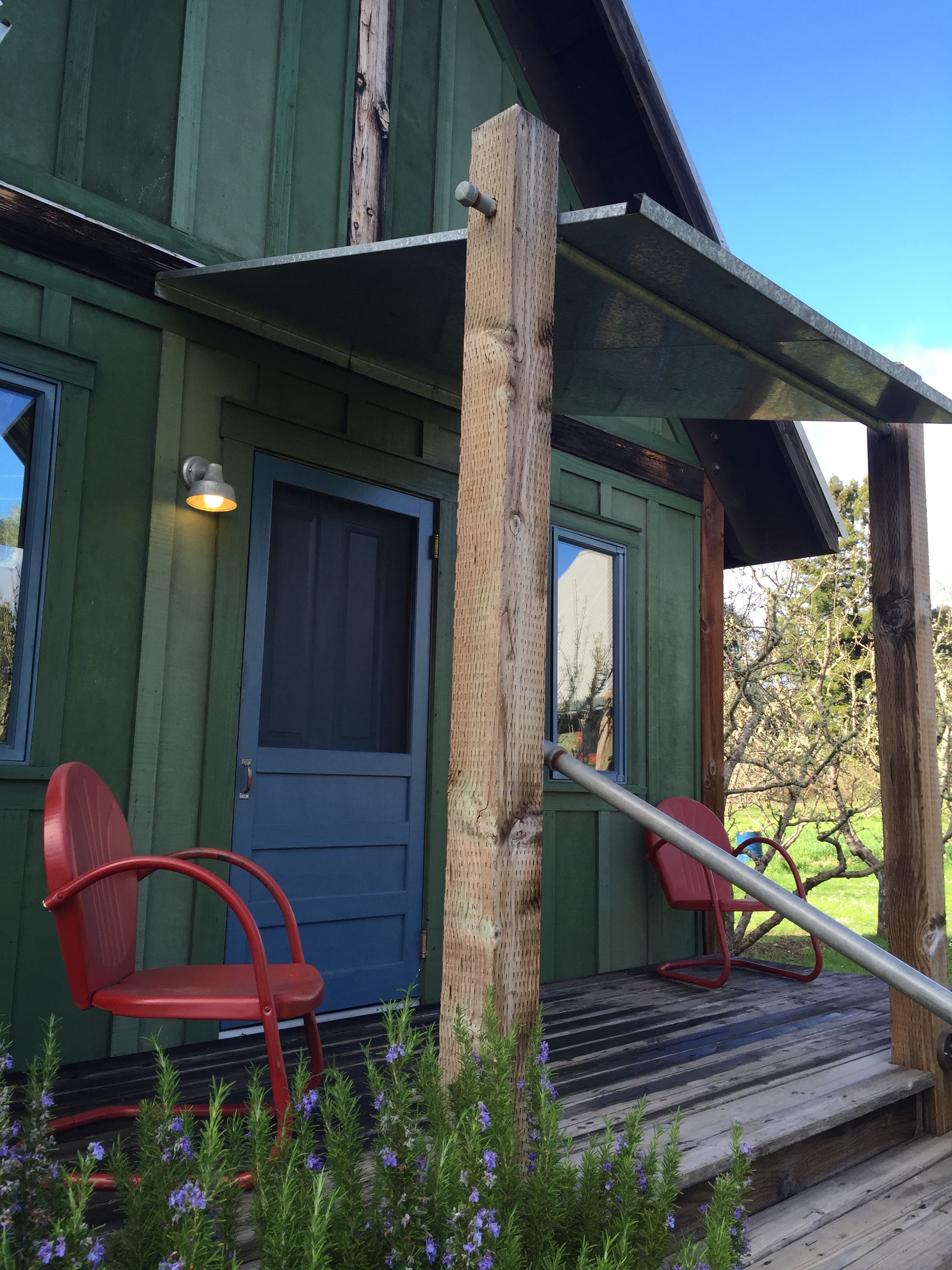 Our cabin, aptly named "Blue Door"