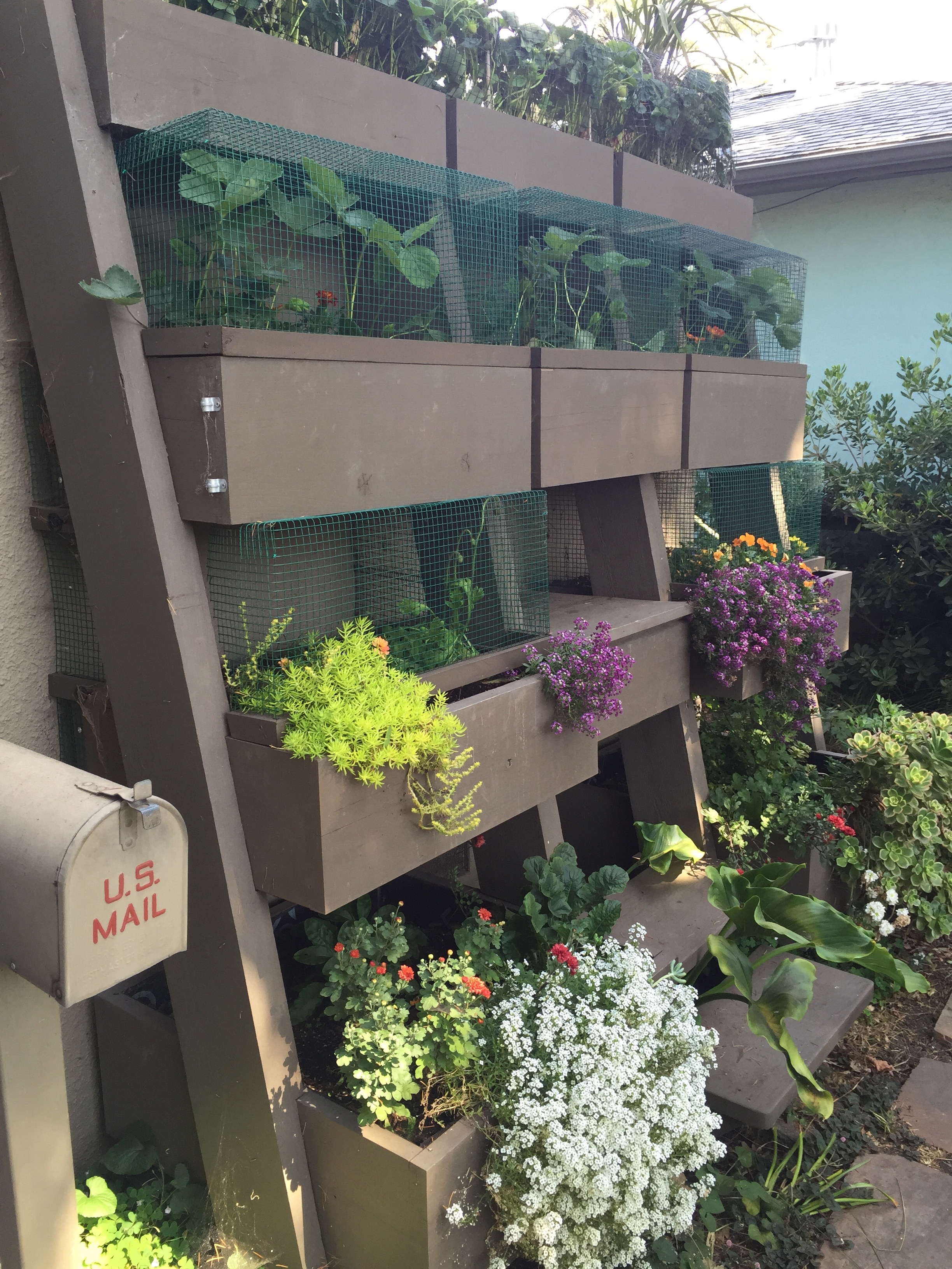 How about this cool vertical planter?