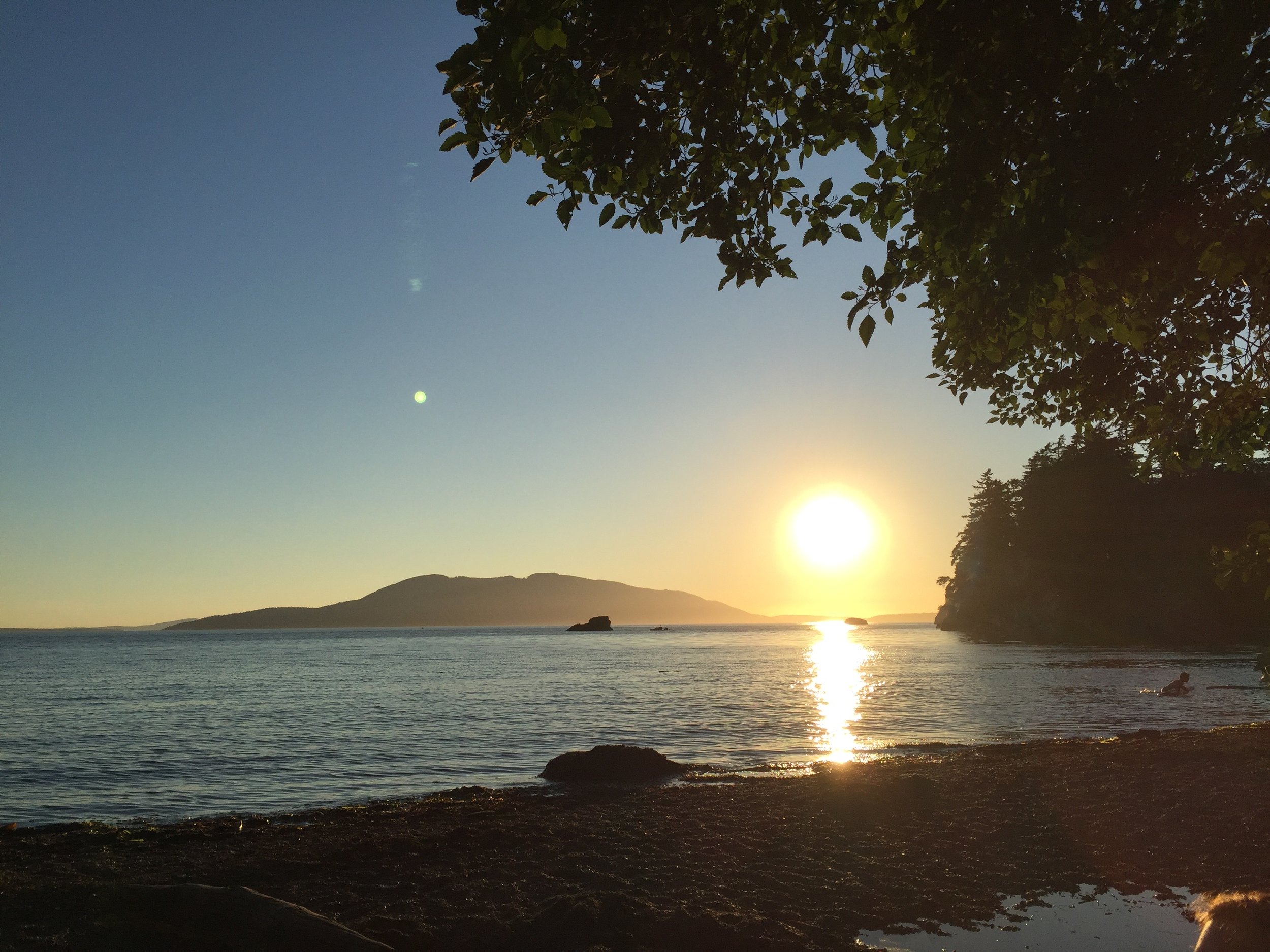 That's actually Lummi Island in the distance