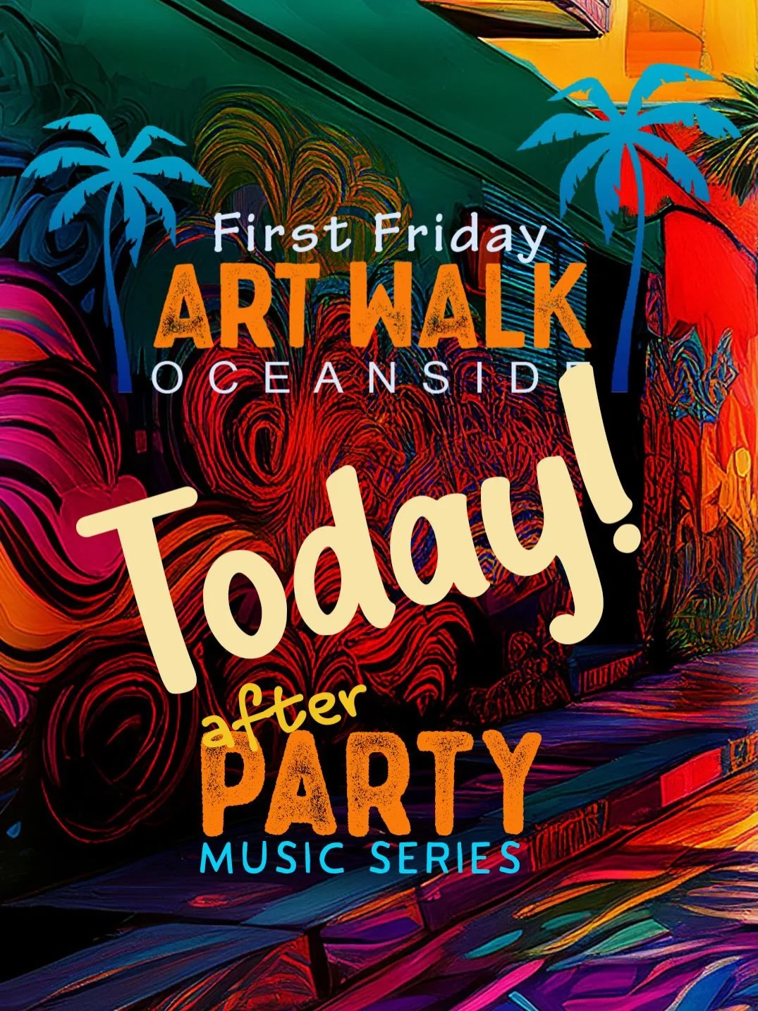IT&rsquo;S TODAY!! 

After Art Party with @jacomellomusic 8-9pm

Swipe for more information. 🎭🎨🧑&zwj;🎨

Downtown Oceanside Library Civic Plaza Stage!